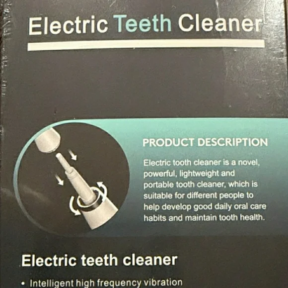 NIB! Electric Teeth Cleaner Sonic Toothbrush - White - Picture 4 of 8